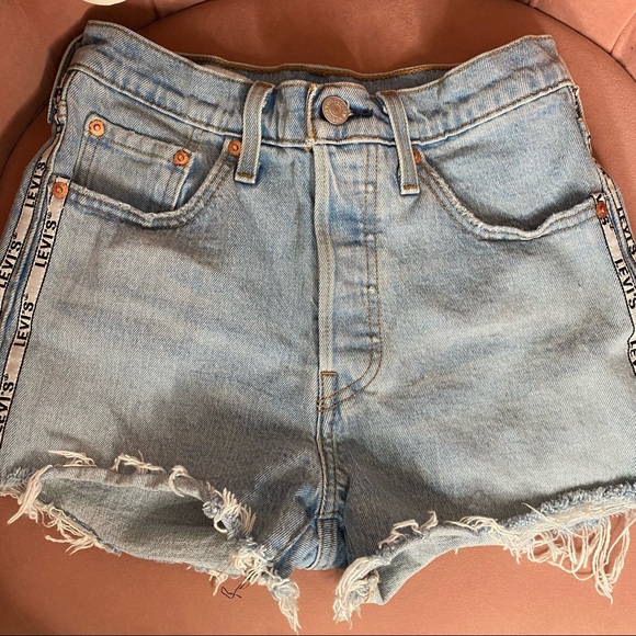 Levi's Pants - LEVIS || 501 denim high waist cut off shorts size 25